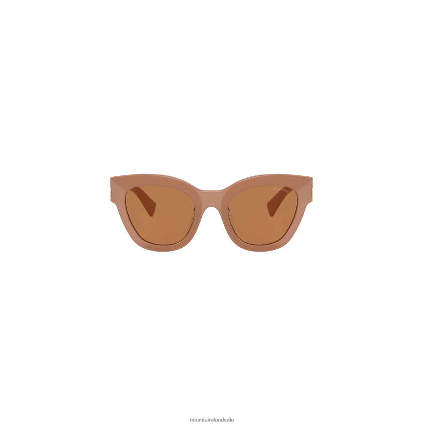 IE Miu MiuAccessories Glimpse Sunglasses Camel Beige Lenses XJN62J1253