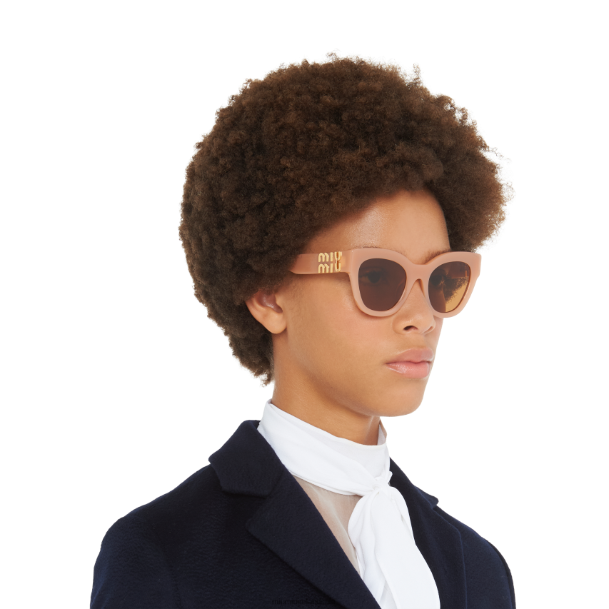 IE Miu MiuAccessories Glimpse Sunglasses Camel Beige Lenses XJN62J1253