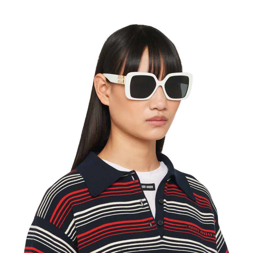 IE Miu MiuAccessories Glimpse Sunglasses Slate Gray Lenses XJN62J1282