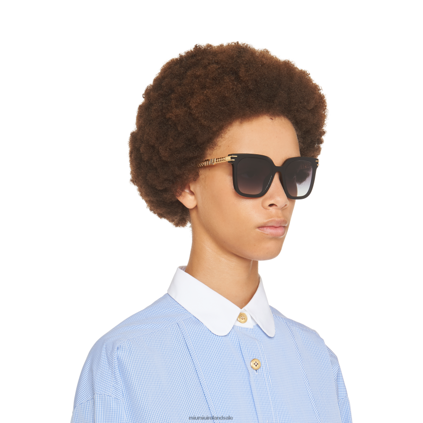 IE Miu MiuAccessories Logo Sunglasses Gradient Smoky Gray Lenses XJN62J1270