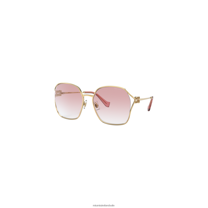 IE Miu MiuAccessories Logo Sunglasses Pink Beg Shaded Lenses XJN62J1263