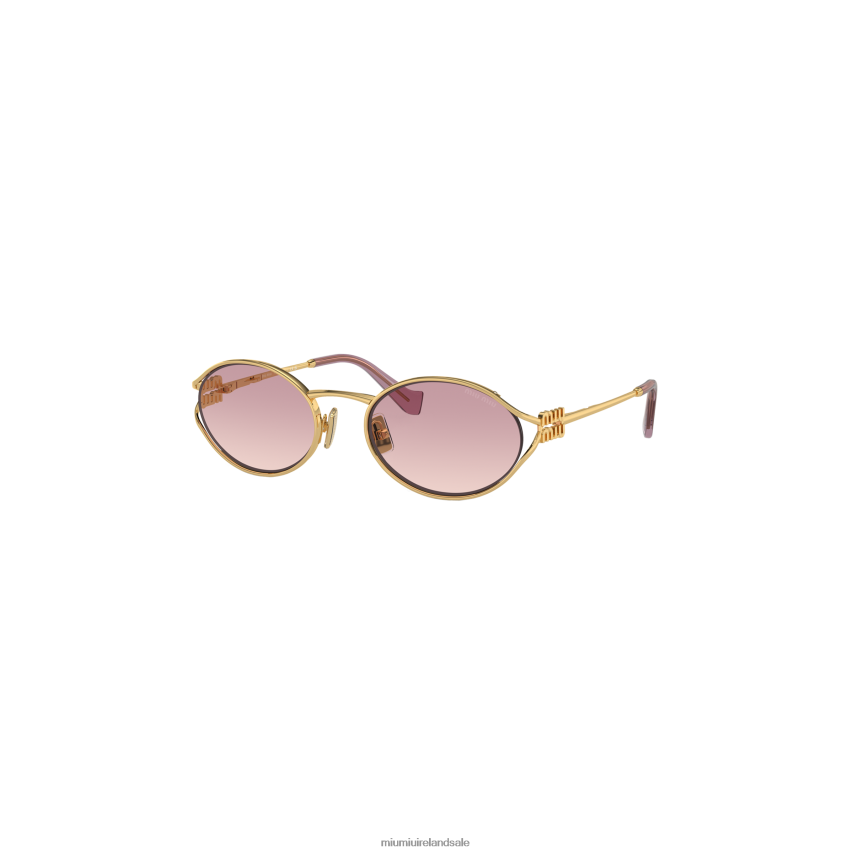 IE Miu MiuAccessories Logo Sunglasses Pink Beg Shaded Lenses XJN62J1286