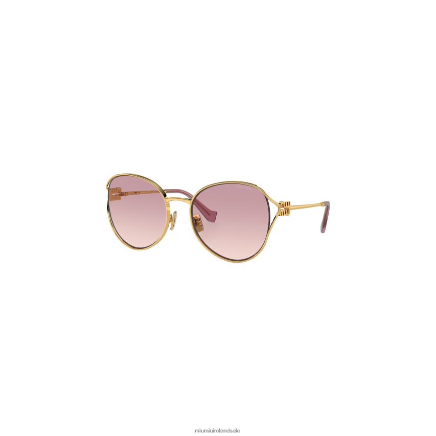 IE Miu MiuAccessories Logo Sunglasses Pink Beg Shaded Lenses XJN62J1289