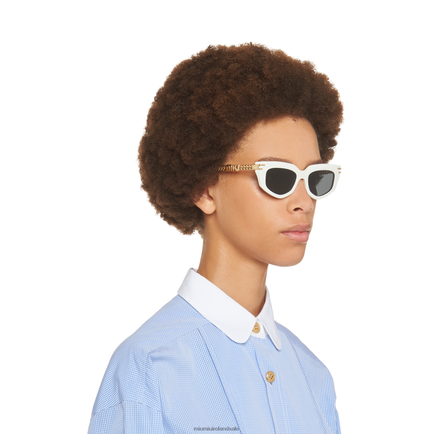 IE Miu MiuAccessories Logo Sunglasses Slate Gray Lenses XJN62J1269