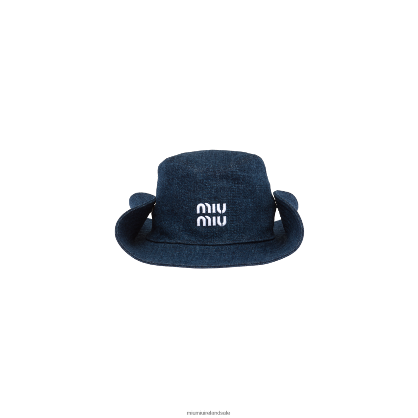 IE Miu MiuAccessories Hats Blue/White XJN62J1202