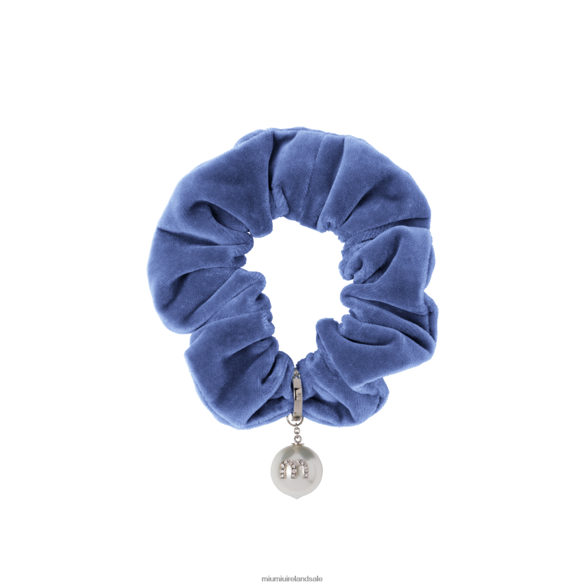 IE Miu MiuAccessories Velvet Scrunchie Iris XJN62J1168
