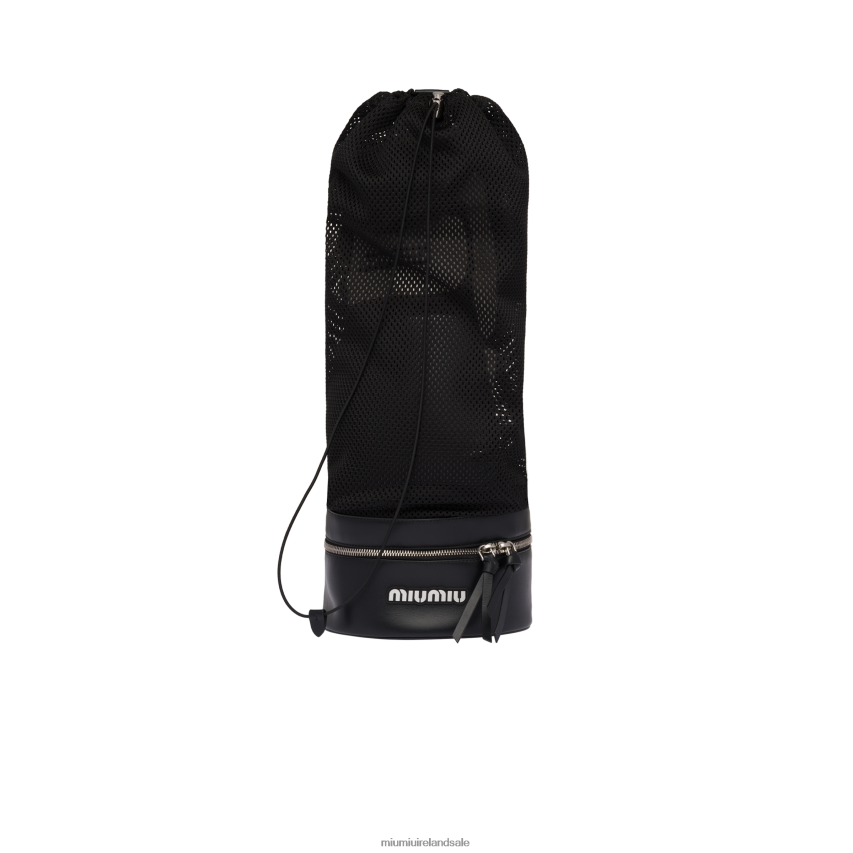 IE Miu MiuAccessories Boxing Gloves And Backpack Set Black XJN62J1114