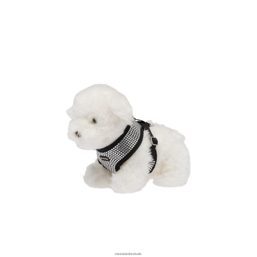 IE Miu MiuAccessories Satin Pet Harness Black XJN62J1107