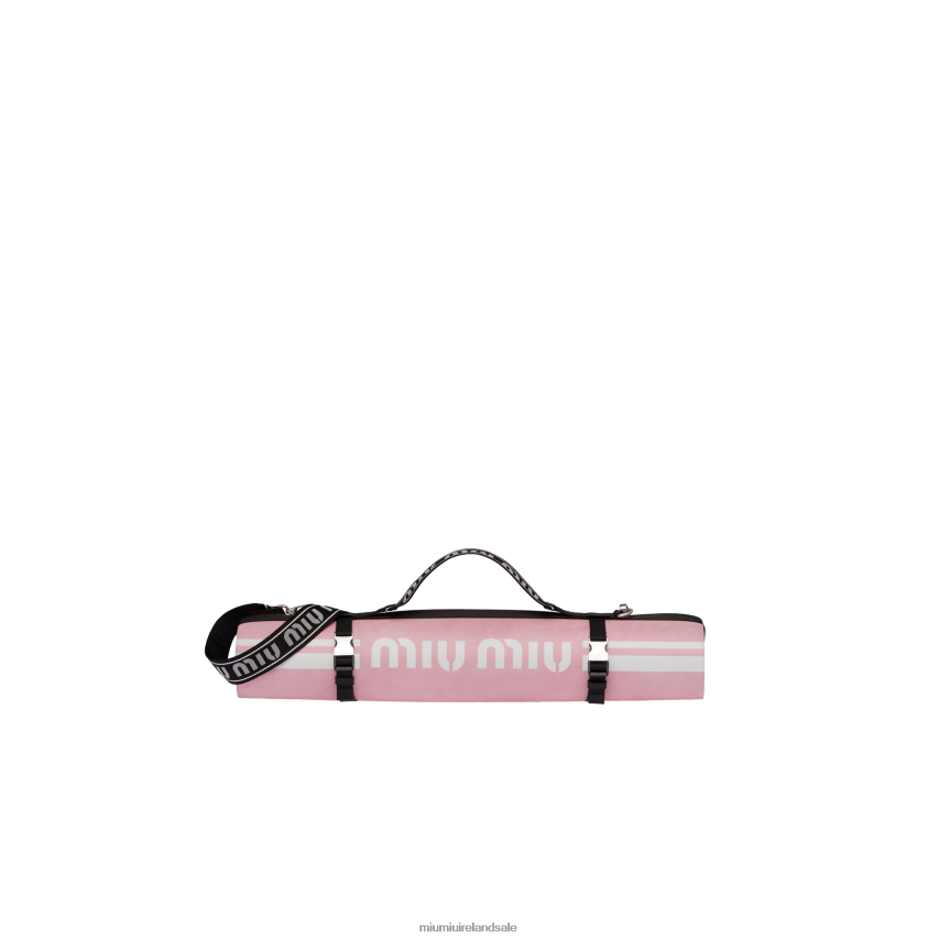 IE Miu MiuAccessories Yoga Mat Pink/White XJN62J1112