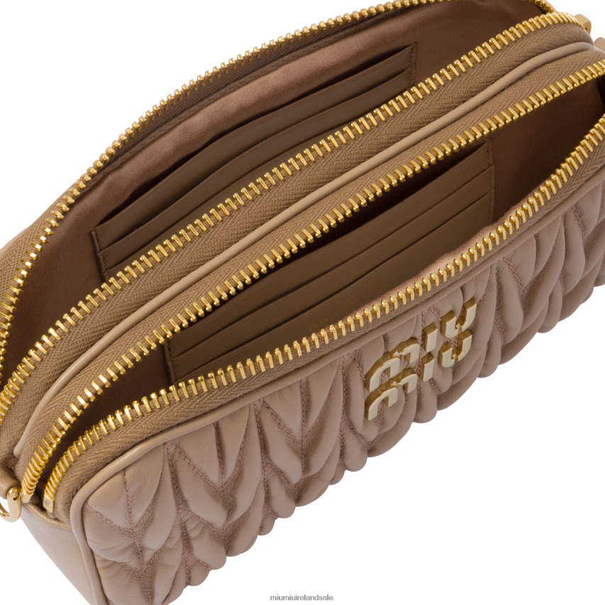 IE Miu MiuCollection Matelasse Nappa Leather Mini-bag Cameo XJN62J61