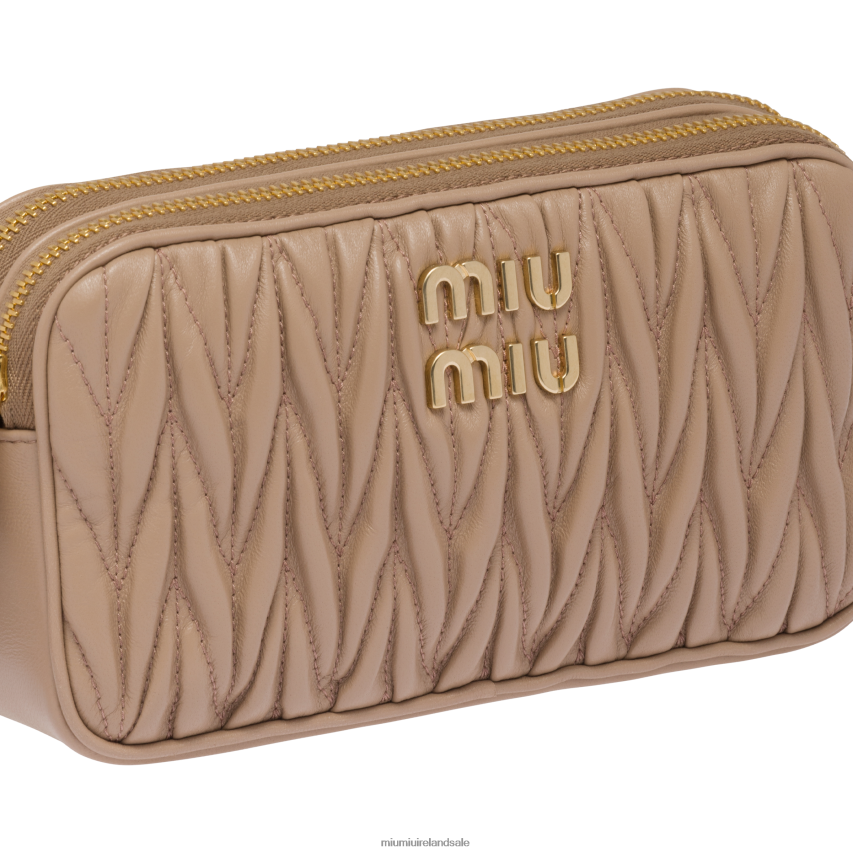 IE Miu MiuCollection Matelasse Nappa Leather Mini-bag Cameo XJN62J61