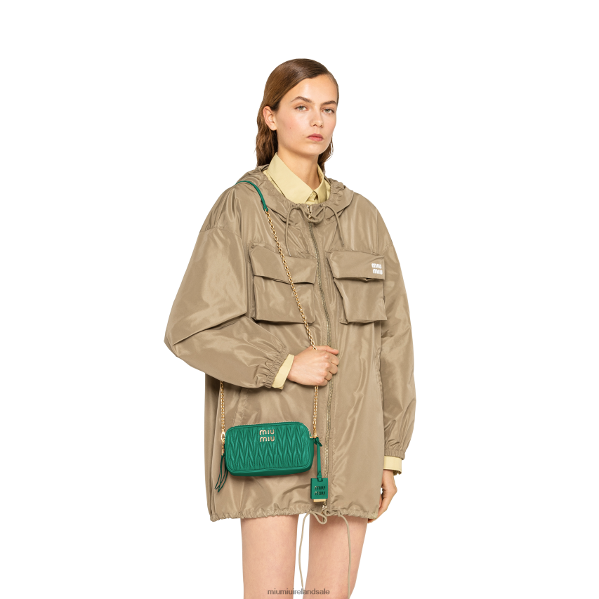 IE Miu MiuCollection Matelasse Nappa Leather Mini-bag Mango XJN62J64