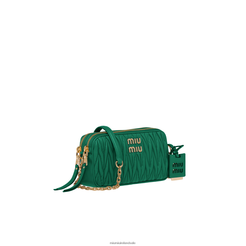 IE Miu MiuCollection Matelasse Nappa Leather Mini-bag Mango XJN62J64