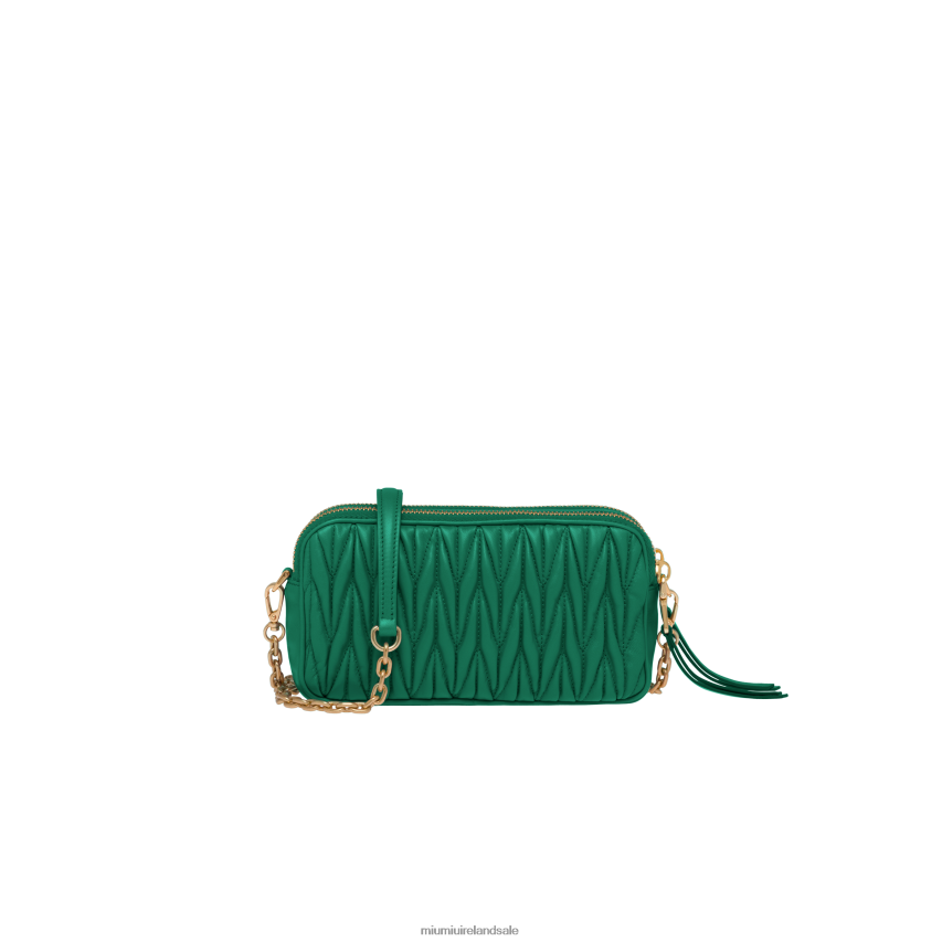IE Miu MiuCollection Matelasse Nappa Leather Mini-bag Mango XJN62J64