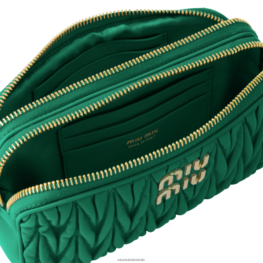 IE Miu MiuCollection Matelasse Nappa Leather Mini-bag Mango XJN62J64