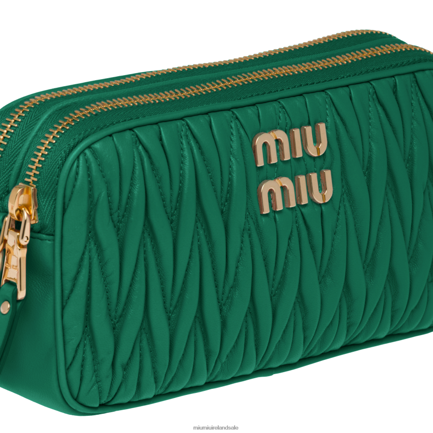 IE Miu MiuCollection Matelasse Nappa Leather Mini-bag Mango XJN62J64
