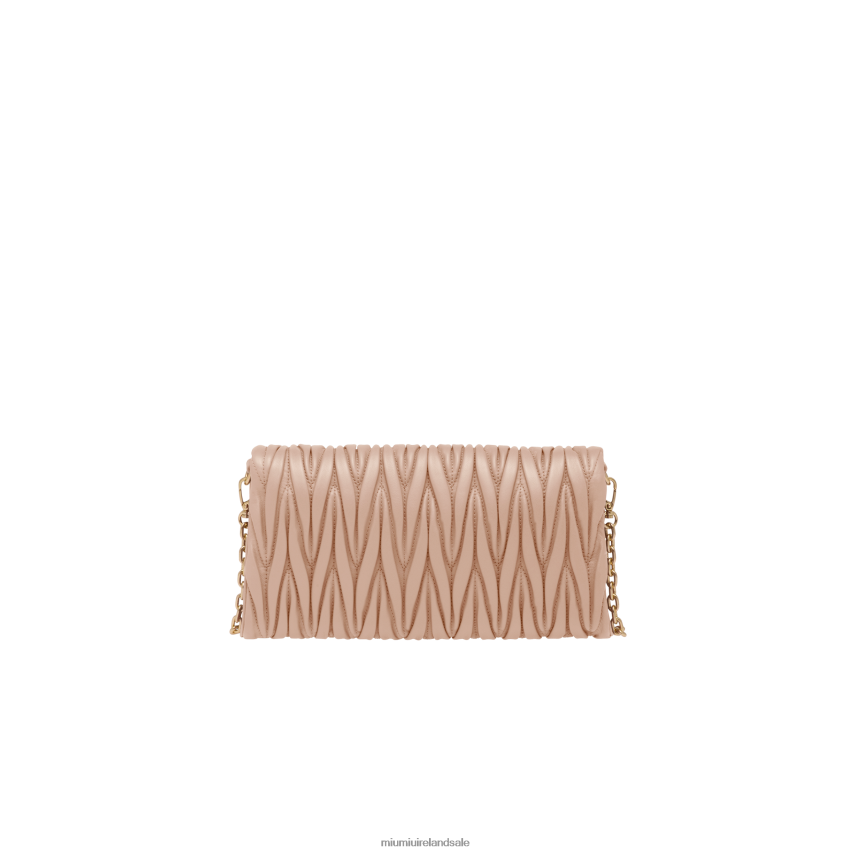 IE Miu MiuCollection Matelasse Nappa Leather Shoulder Bag Cameo XJN62J74