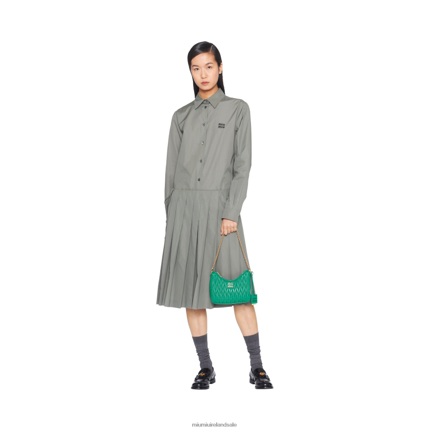 IE Miu MiuCollection Matelasse Nappa Leather Shoulder Bag Mango XJN62J59