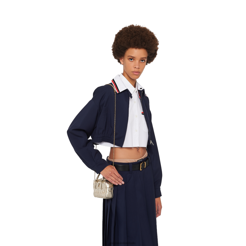 IE Miu MiuCollection Matelasse Nappa Leather Top-handle Mini-bag Pyrite XJN62J166