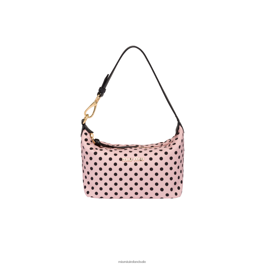 IE Miu MiuCollection Spirit Printed Faille Mini-bag Gem/Black XJN62J174