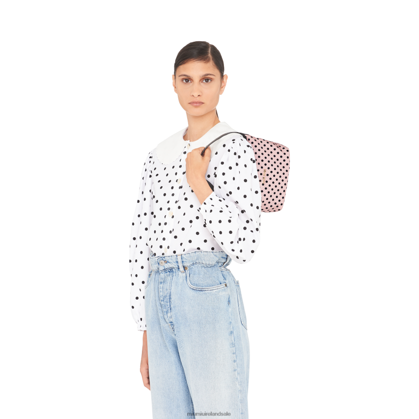 IE Miu MiuCollection Spirit Printed Faille Mini-bag Gem/Black XJN62J174