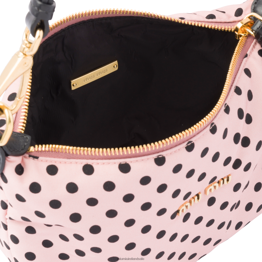 IE Miu MiuCollection Spirit Printed Faille Mini-bag Gem/Black XJN62J174