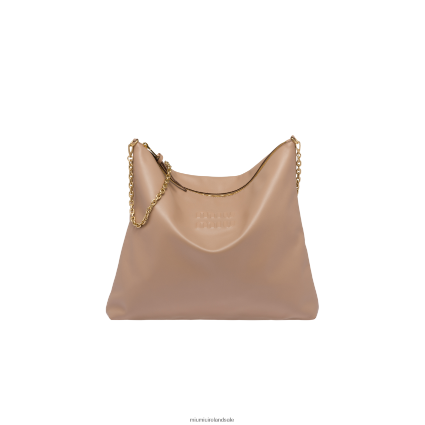 IE Miu MiuCollection Leather Shoulder Bag Cameo XJN62J99