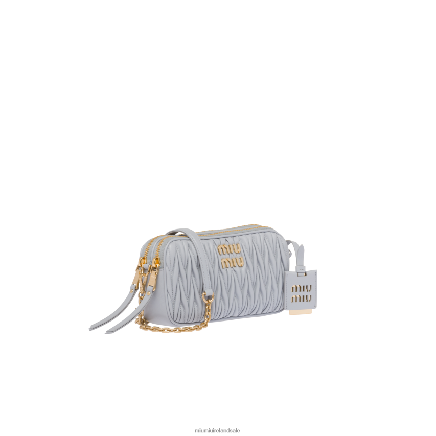 IE Miu MiuCollection Matelasse Nappa Leather Mini-bag Cornflower XJN62J82