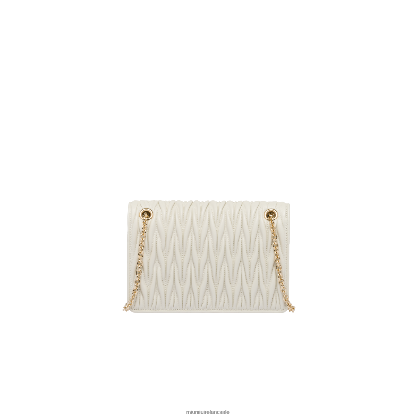 IE Miu MiuCollection Matelasse Nappa Leather Mini-bag White XJN62J113