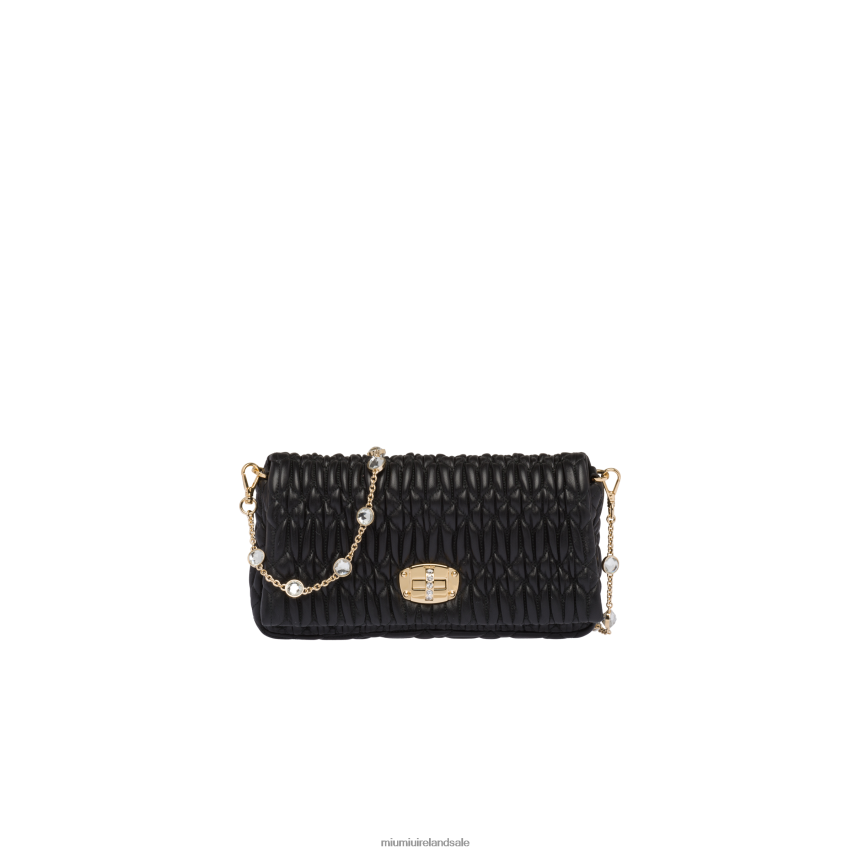 IE Miu MiuCollection Shoulder Bags Black XJN62J105