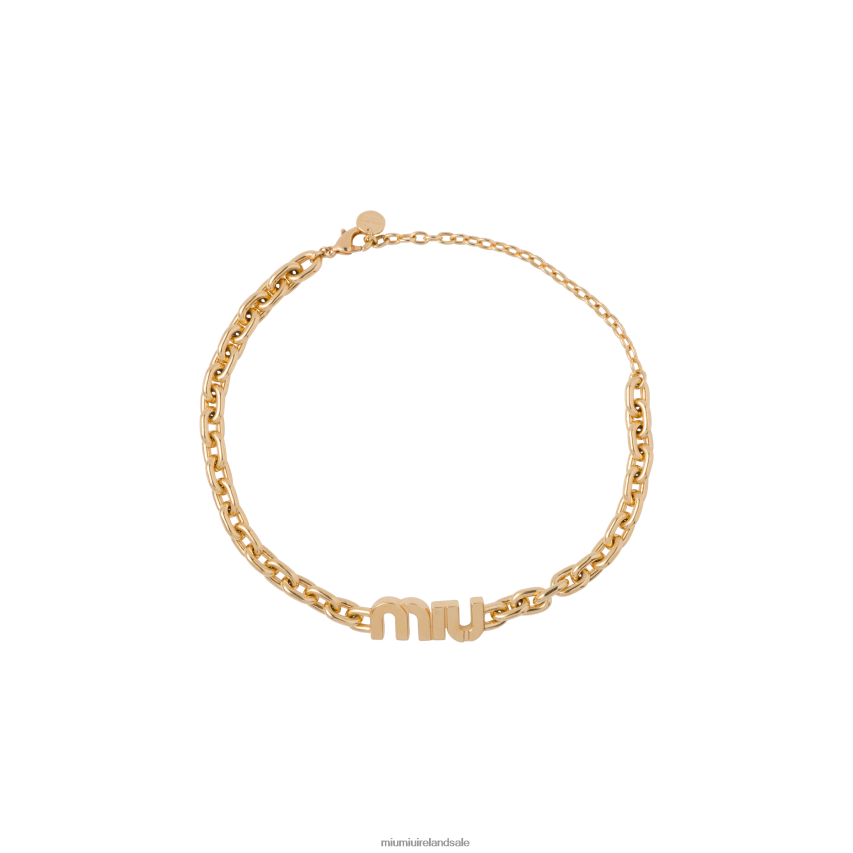IE Miu MiuJewels Metal Choker Gold XJN62J1379