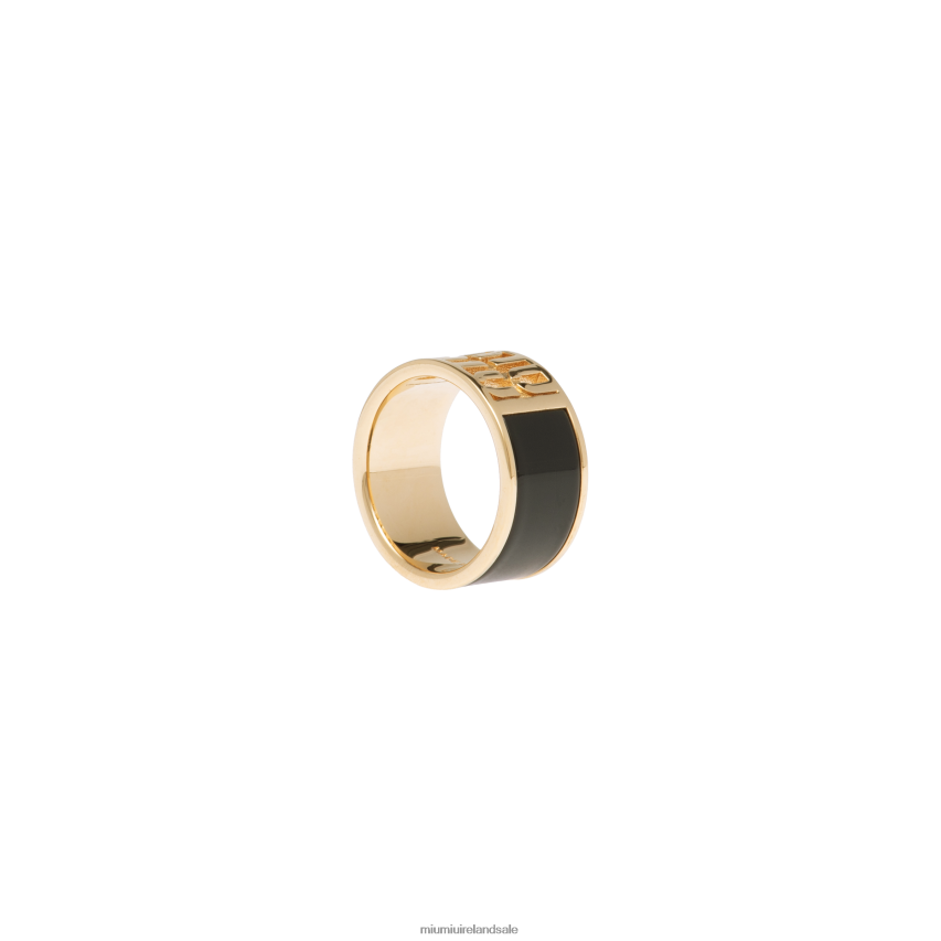 IE Miu MiuJewels Rings Black XJN62J1381