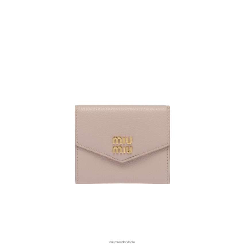 IE Miu MiuCollection Leather Card Holder Water Lily XJN62J1061