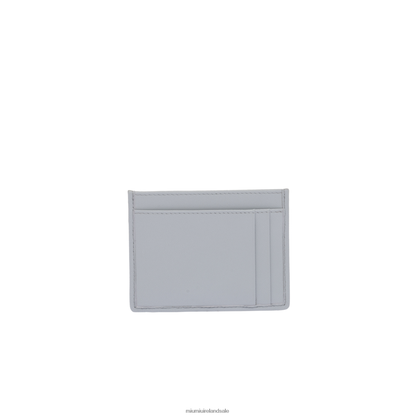 IE Miu MiuCollection Matelasse Nappa Leather Card Holder Cornflower XJN62J1040