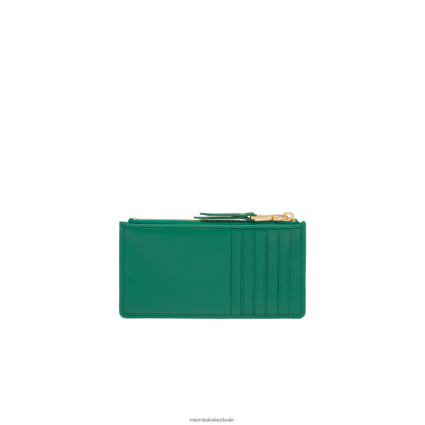 IE Miu MiuCollection Matelasse Nappa Leather Envelope Wallet Mango XJN62J1053