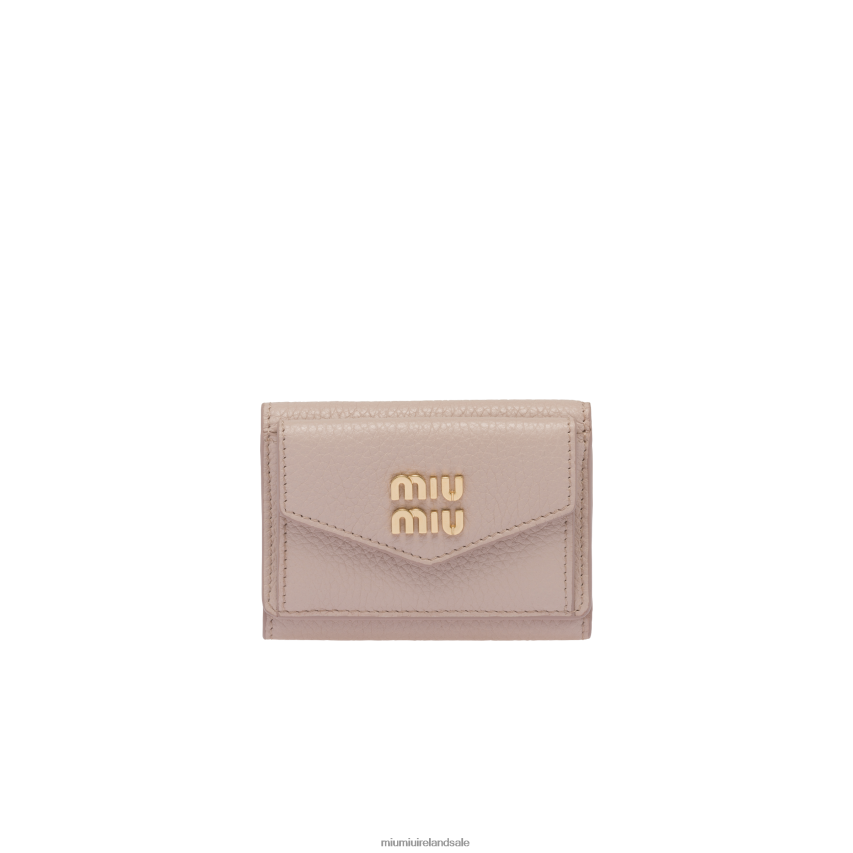 IE Miu MiuCollection Small Leather Wallet Water Lily XJN62J1079