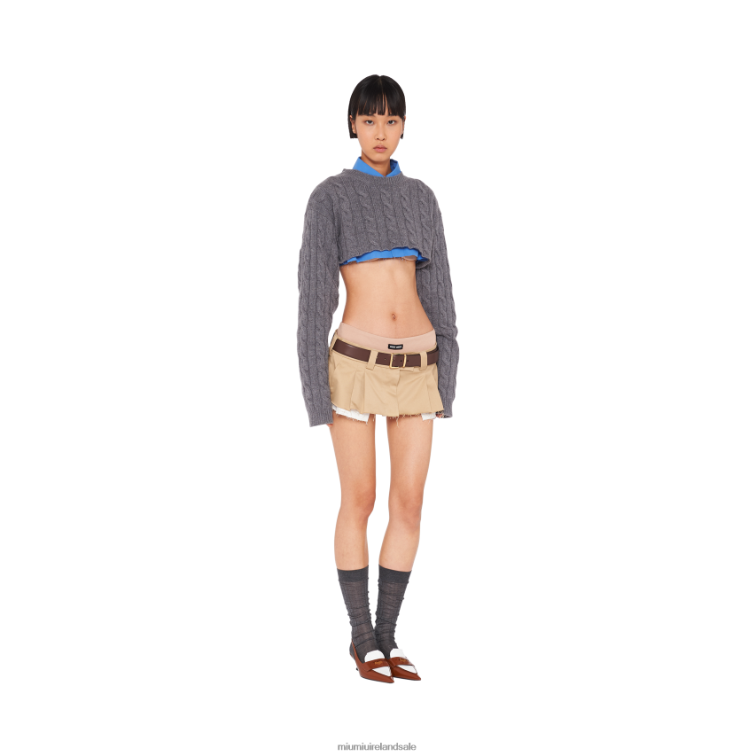 IE Miu MiuReady To Wear Jersey Panty With Logo Powder Pink XJN62J1029