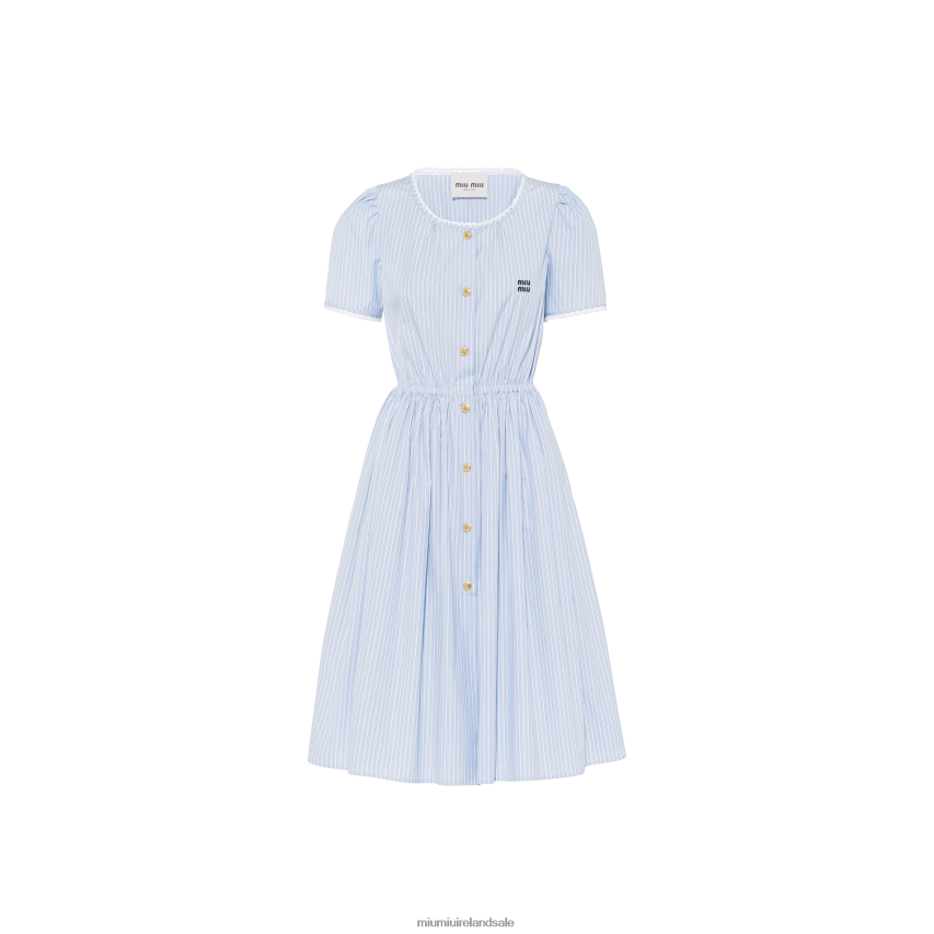 IE Miu MiuReady To Wear Chambray Dress Light Blue XJN62J437