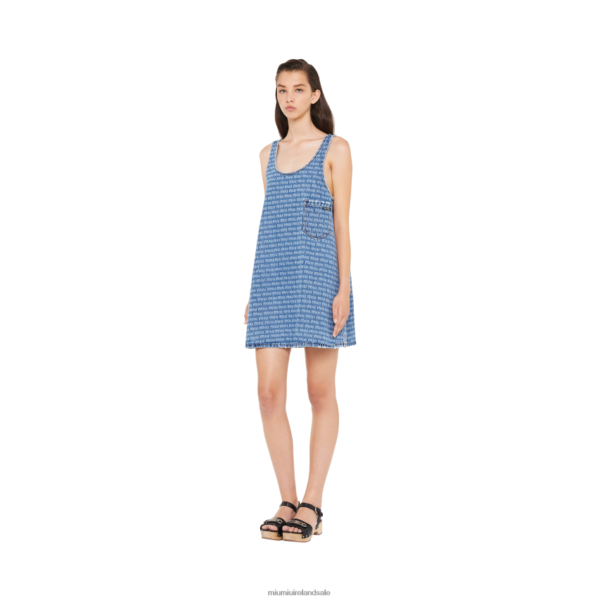 IE Miu MiuReady To Wear Denim Mini-dress Sapphire Blue XJN62J450