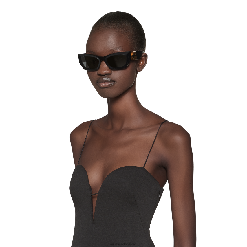 IE Miu MiuReady To Wear Grain De Poudre Short Dress Black/White XJN62J402