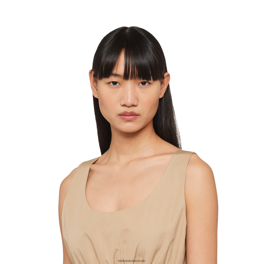 IE Miu MiuReady To Wear Poplin Mini-dress Cord XJN62J350