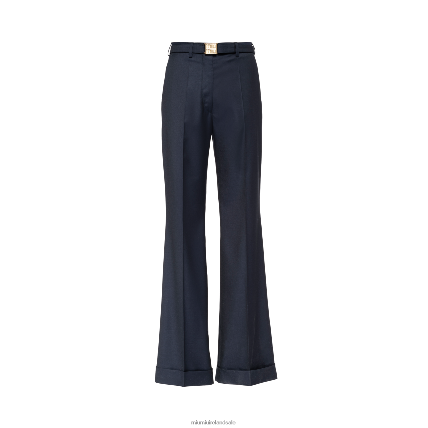 IE Miu MiuReady To Wear Batavia Pants Navy XJN62J937