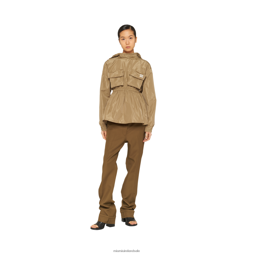 IE Miu MiuReady To Wear Covert Pants Military Green XJN62J946