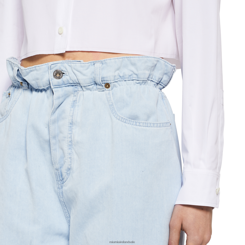 IE Miu MiuReady To Wear Denim Jeans Light Blue XJN62J963