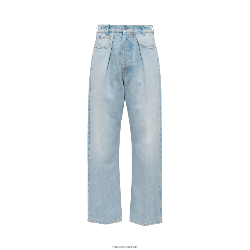 IE Miu MiuReady To Wear Denim Jeans Light Blue XJN62J995
