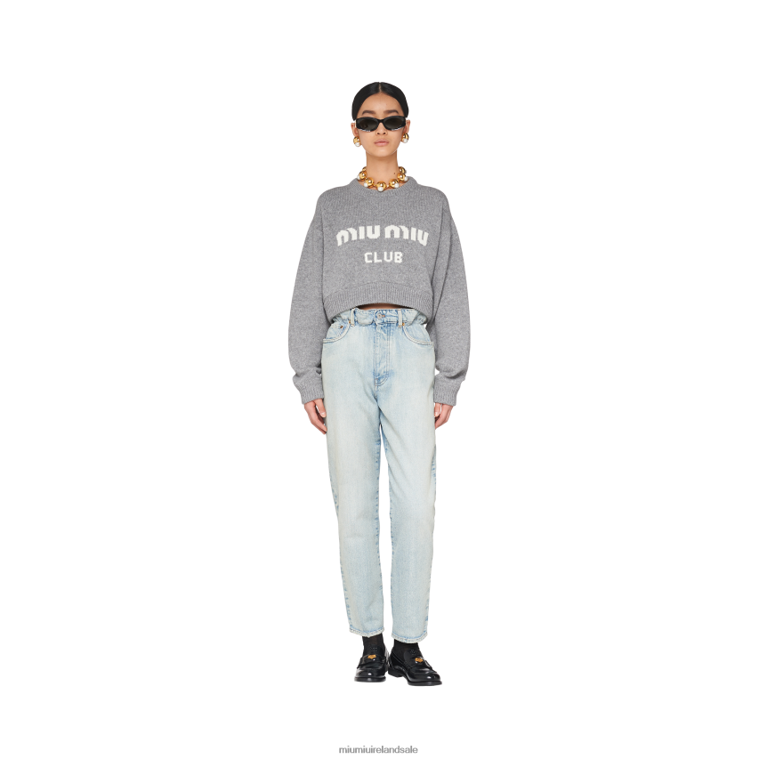 IE Miu MiuReady To Wear Denim Jeans Sapphire Blue XJN62J1018