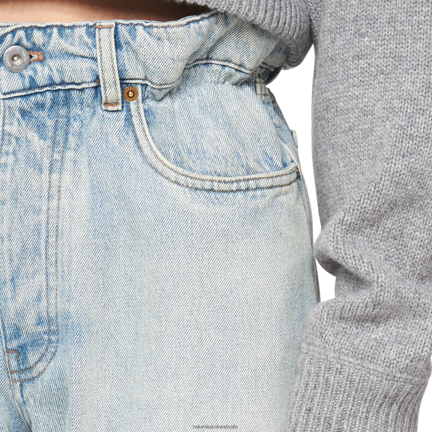 IE Miu MiuReady To Wear Denim Jeans Sapphire Blue XJN62J1018