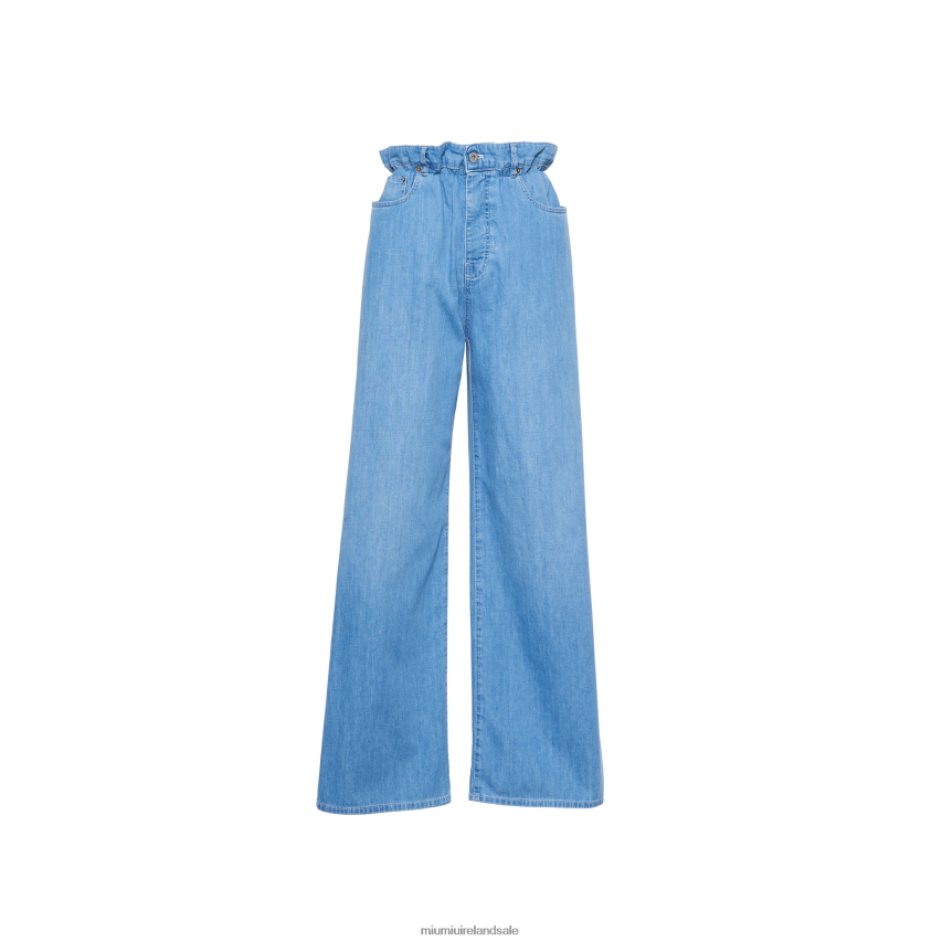 IE Miu MiuReady To Wear Denim Jeans Sapphire Blue XJN62J962