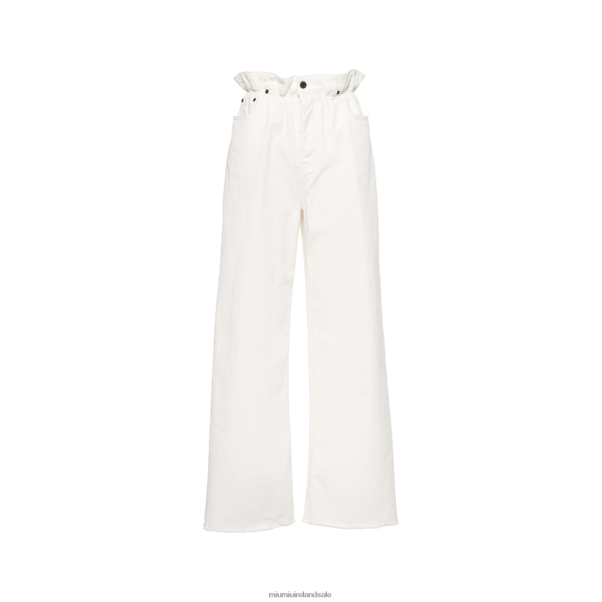 IE Miu MiuReady To Wear Denim Pants White XJN62J961