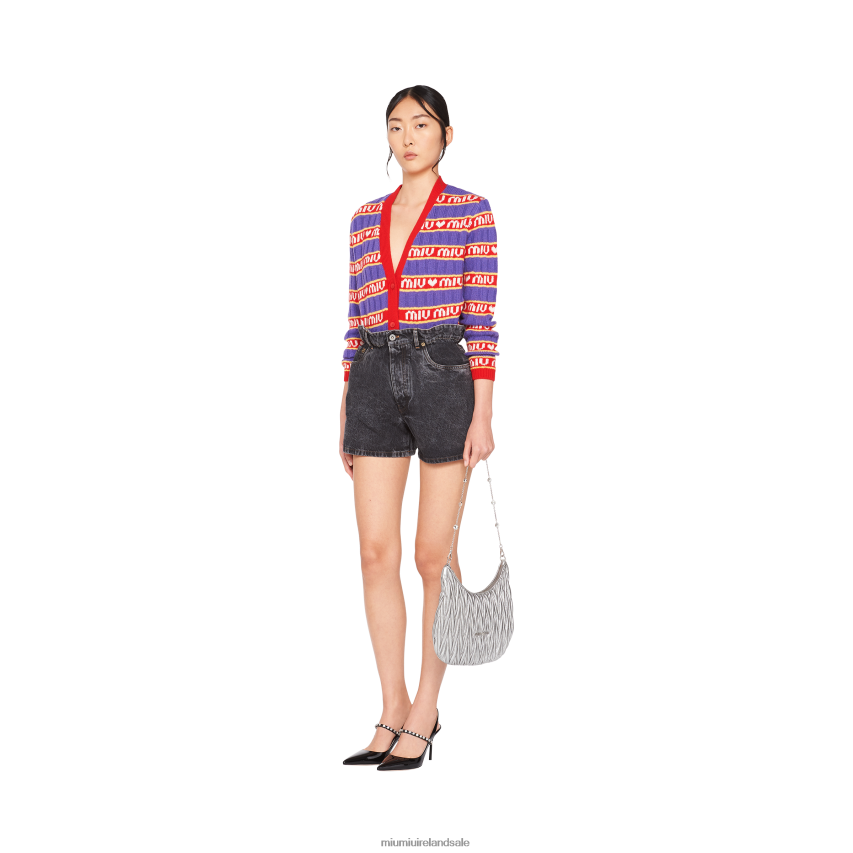 IE Miu MiuReady To Wear Denim Shorts Black XJN62J1016